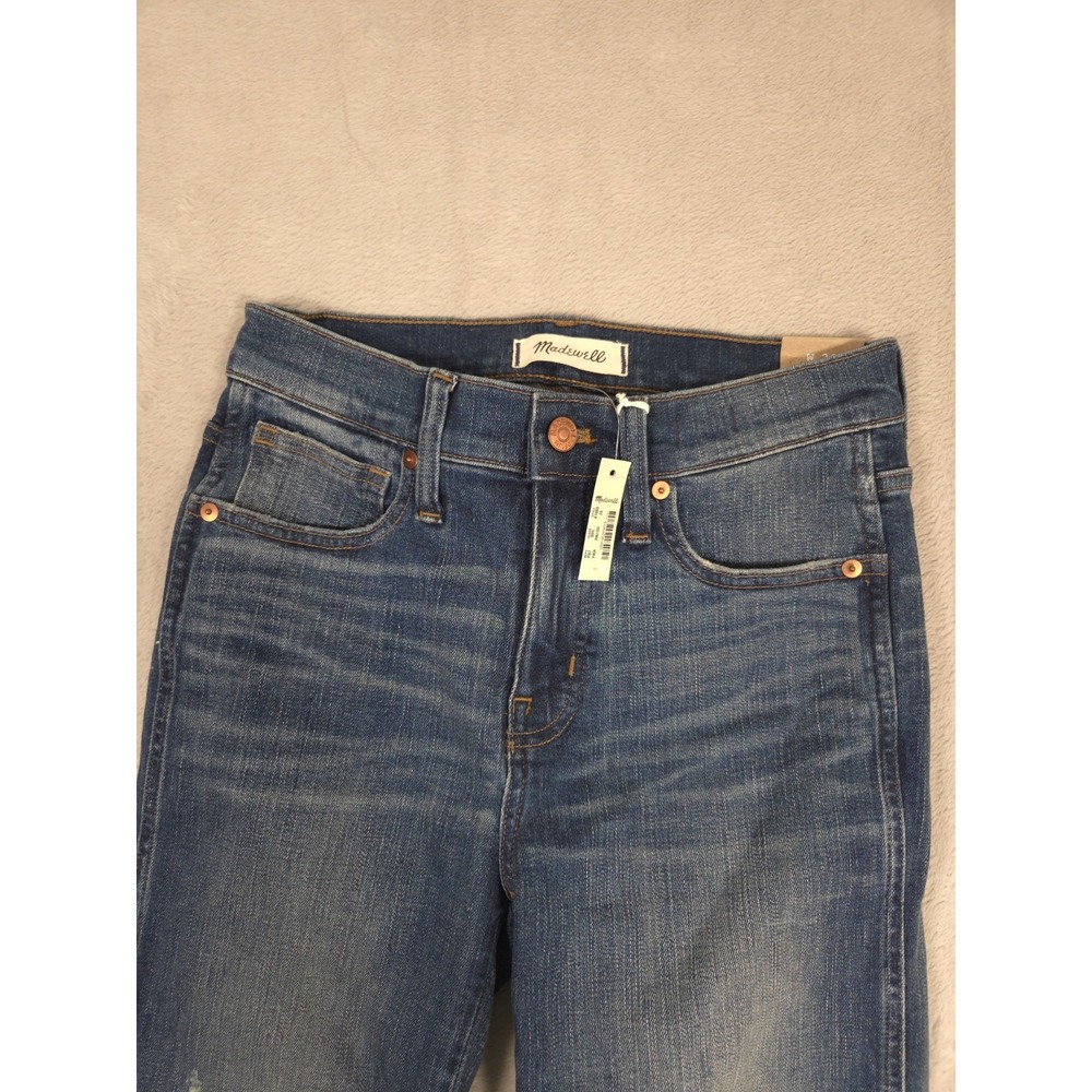 New Madewell 9" High Rise Skinny Denim Jeans 26 York Wash - Picture 4 of 10